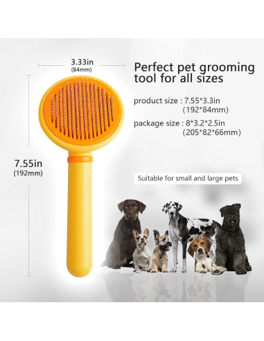 Cepillo de Aseo para Gatos y Perros SONGPET Autolimpiante