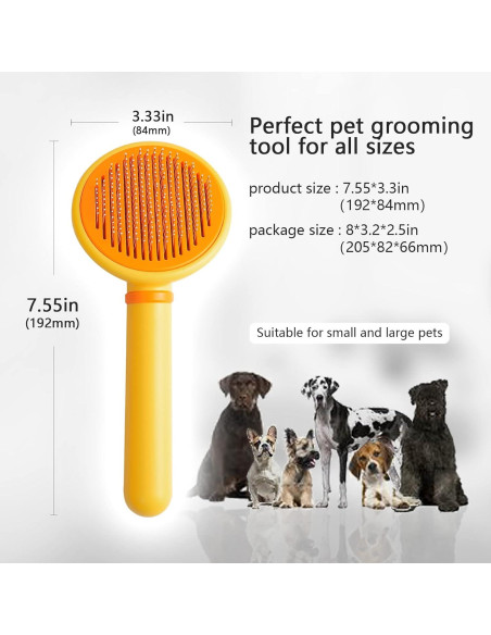 Cepillo de Aseo para Gatos y Perros SONGPET Autolimpiante