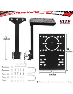 Soporte de Simulador de Carreras Supllueer para Joystick y Freno 2