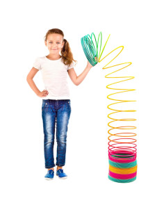 Juguete de resorte gigante Srenta arcoíris 15.24 cm para niños