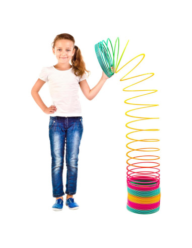 Juguete de resorte gigante Srenta arcoíris 15.24 cm para niños