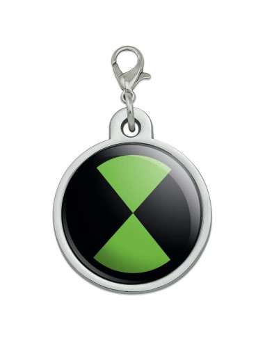 Etiqueta Identificación Metal Cromado Mascotas Ben 10 30mm