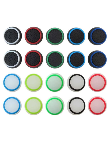 20 Tapas de Joystick Silicona BLUE ELF para PS4/5 y Xbox