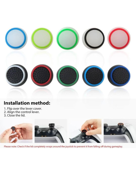 20 Tapas de Agarre para Joystick BLUE ELF PS5/PS4/Xbox