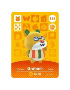 Tarjeta Amiibo Nintendo Animal Crossing Graham Serie 4 - 324