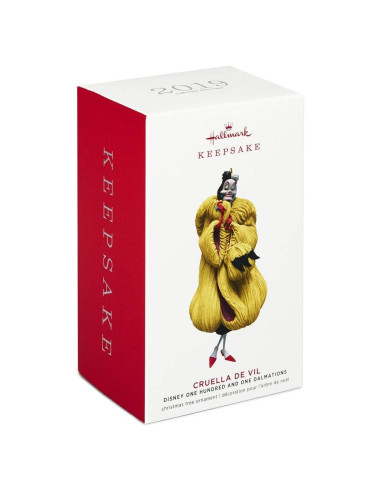Adorno Hallmark Disney 2019 Cruella De Vil 12.7 cm