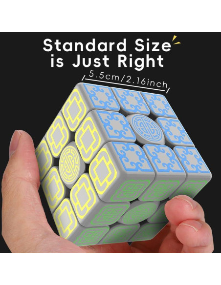 Cubo Mágico 3x3 XINGLETOYS Brilla en la Oscuridad