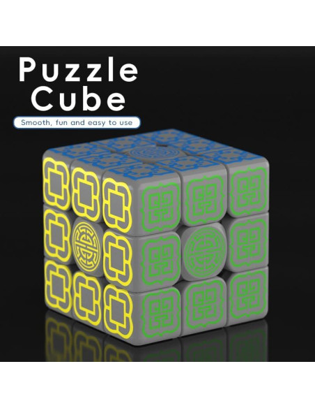 Cubo Mágico 3x3 XINGLETOYS Brilla en la Oscuridad