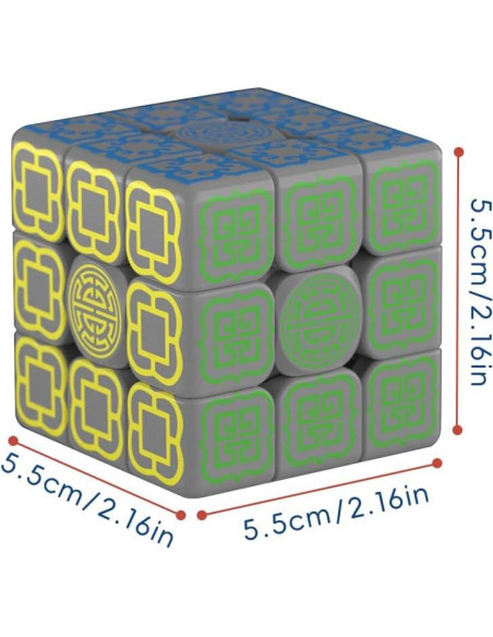 Cubo Mágico 3x3 XINGLETOYS Brilla en la Oscuridad