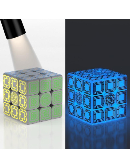 Cubo Mágico 3x3 XINGLETOYS Brilla en la Oscuridad