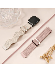 Paquete de 2 bandas elásticas nylon 22mm Sunnyson para reloj 2