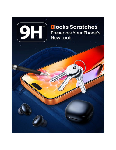 Protector de Pantalla Mkeke para iPhone 17 Pro Max 6.9" 3 Pzas