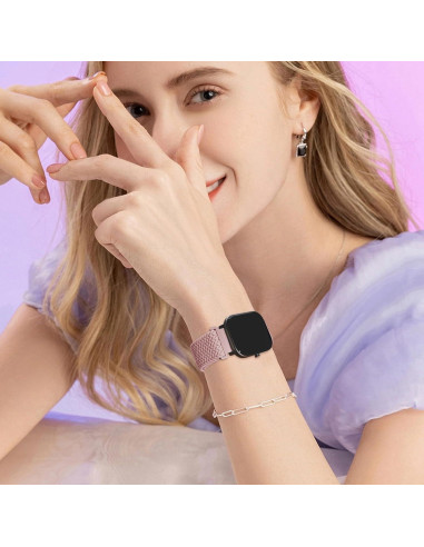 Paquete de 2 bandas elásticas nylon 22mm Sunnyson para reloj