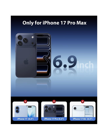 Protector de Pantalla Mkeke para iPhone 17 Pro Max 6.9" 3 Pzas