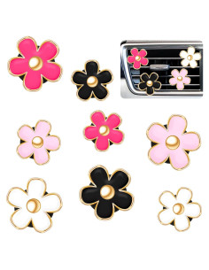 Clip de Ventilación de Aire Frienda 8 Pcs Flor Decorativa