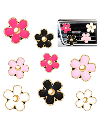 Clip de Ventilación de Aire Frienda 8 Pcs Flor Decorativa