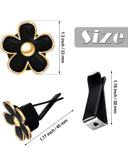 Clip de Ventilación de Aire Frienda 8 Pcs Flor Decorativa