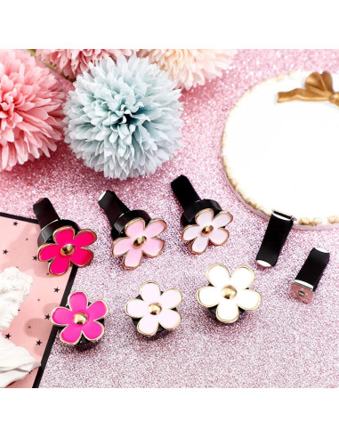 Clip de Ventilación de Aire Frienda 8 Pcs Flor Decorativa