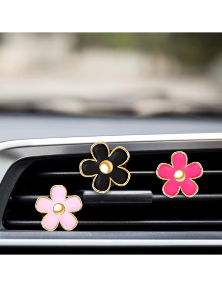 Clip de Ventilación de Aire Frienda 8 Pcs Flor Decorativa