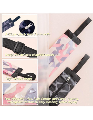 Bolsa de Viaje Plegable Dos & Nueve - 2 Pack Rosa y Azul