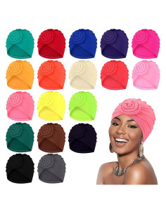 18 Piezas Bonete Africano para Dormir JaGely - Turbantes de Mujer