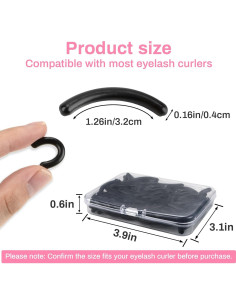 80 Almohadillas de Silicona para Rizador de Pestañas PL 2