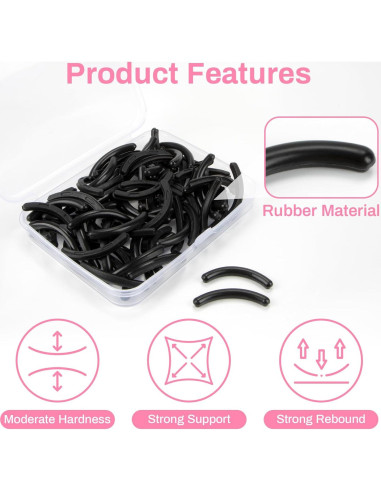 80 Almohadillas de Silicona para Rizador de Pestañas PL