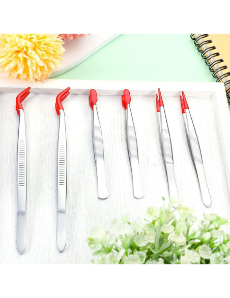 Set de 6 Pinzas de Goma Mixweer para Joyería y Manualidades