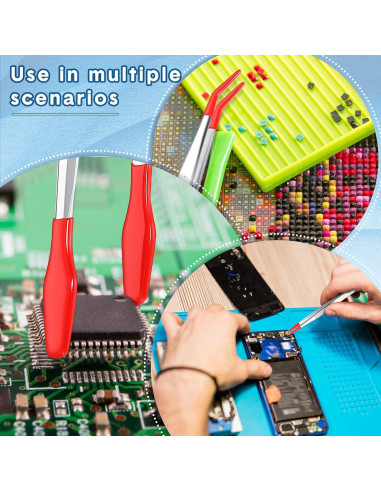 Set de 6 Pinzas de Goma Mixweer para Joyería y Manualidades