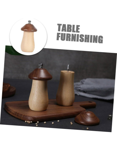 Molinillo de Pimienta Manual de Madera COOLHIYA 12cm - Portátil