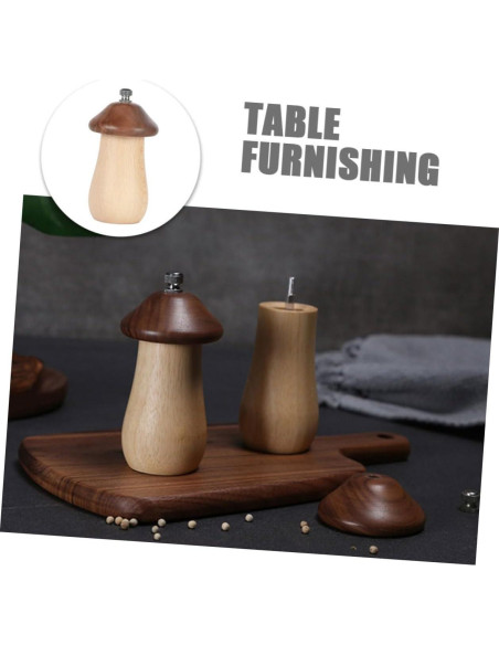 Molinillo de Pimienta Manual de Madera COOLHIYA 12cm - Portátil