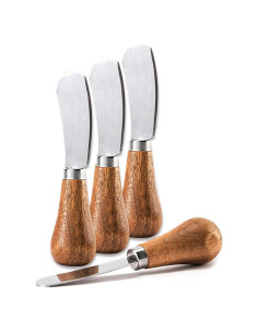 Juego de 4 Cuchillos de Mantequilla Vertical Linwnil