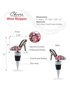 Tapón de Vino Decorativo Puzzled en Forma de Tacón Alto 2