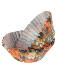 Tazas de Hornear Decorativas Show-Offs - Girasoles y Calabazas - 50 Unidades