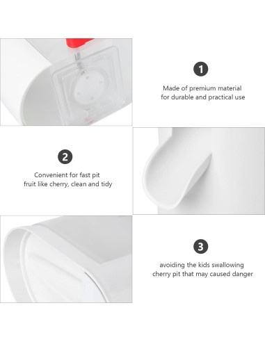 Deshuesadora de Cereza Kichvoe Acero Inoxidable 20x12cm