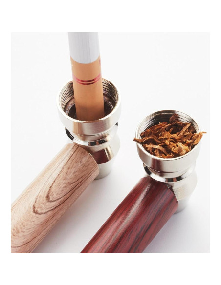 Juego de 2 pipas de tabaco Tvvjoe de madera 7.62 cm