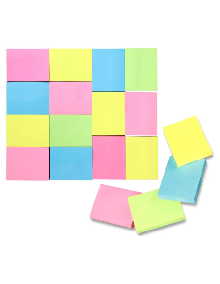 Notas Adhesivas Iconikal 75 Hojas 4 Colores 5x3.8cm