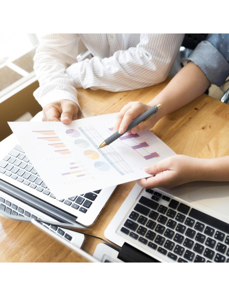 Bolígrafos Aisibeiger Tinta Negra 1.0mm Retráctiles 12 Unidades