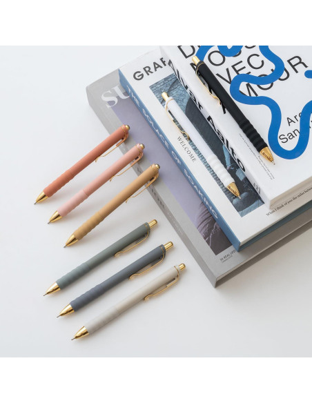 Bolígrafos Aisibeiger Tinta Negra 1.0mm Retráctiles 12 Unidades