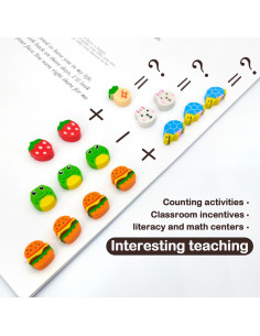 Borradores Mini 150pcs BlingKingdom Animales Frutas No Tóxicos 2