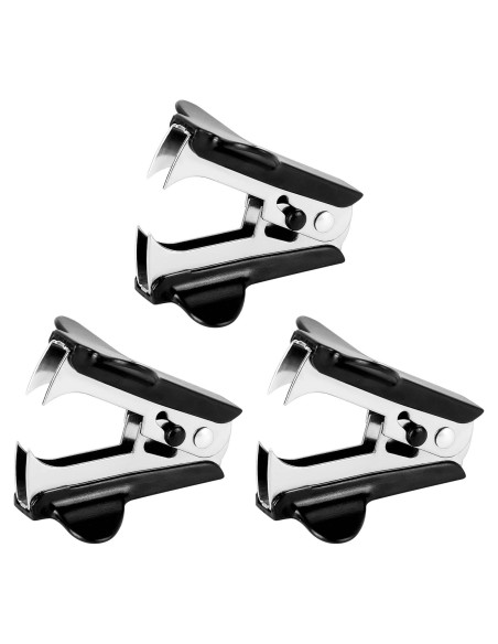 Removedores de Grapas CREASOL 3-Pack Negro, Compactos y Eficientes