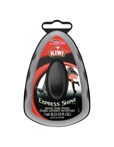 Esponja Abrillantadora Negra Kiwi Express Shine - Paquete de 3