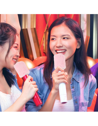 Funda Peluda para Micrófono Vaguelly Rosa - Parabrisas Antiviento