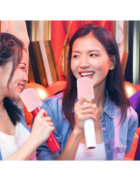 Funda Peluda para Micrófono Vaguelly Rosa - Parabrisas Antiviento