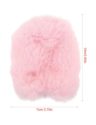 Funda Peluda para Micrófono Vaguelly Rosa - Parabrisas Antiviento