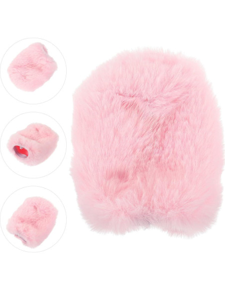 Funda Peluda para Micrófono Vaguelly Rosa - Parabrisas Antiviento