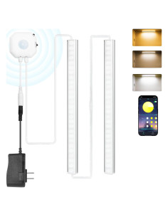 Luz LED Sensor de Movimiento MORIACC 30cm 2 Paquete Regulable