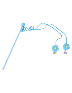 Juguete de Varita con Plumas Tustao para Gatos - Azul