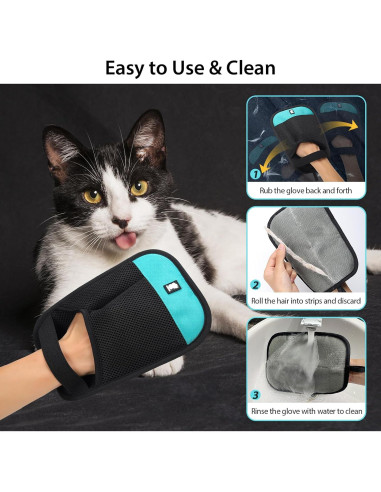 Guante Quitapelos Dotoner para Mascotas Reutilizable 24x19cm