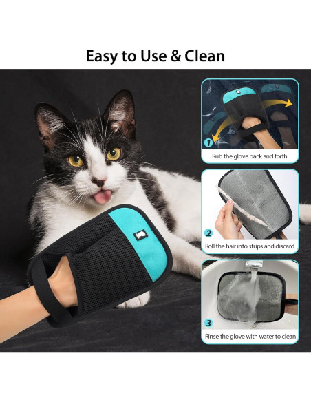 Guante Quitapelos Dotoner para Mascotas Reutilizable 24x19cm